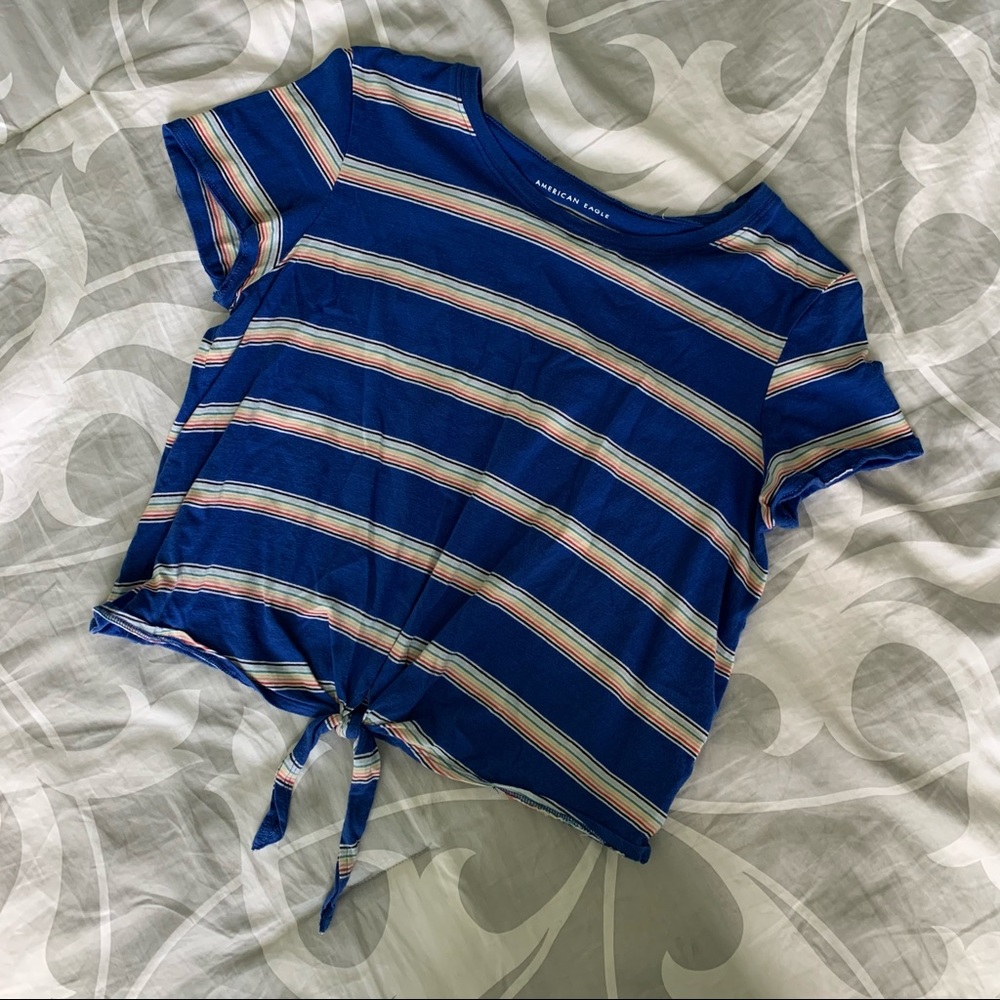 Striped American Eagle T